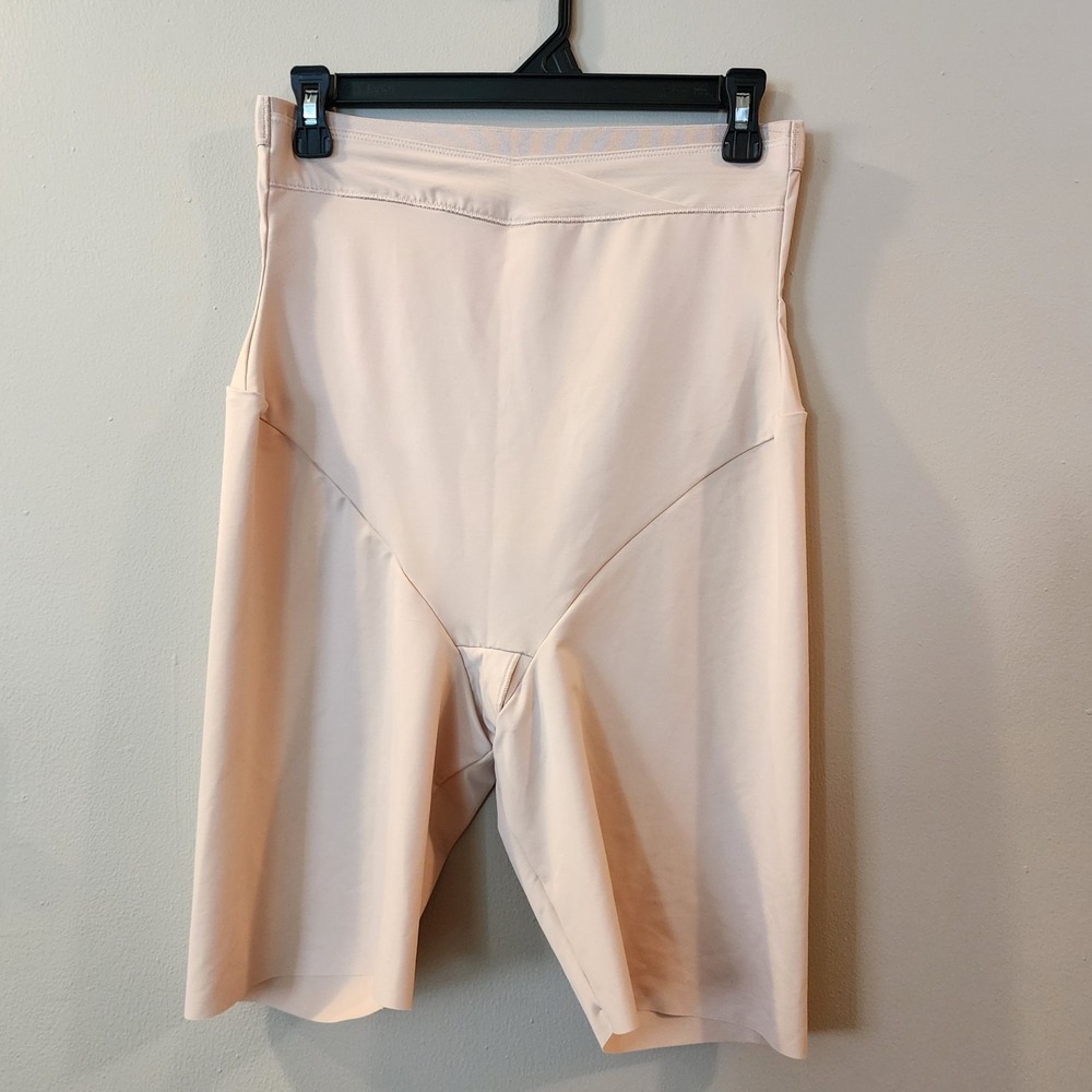 Maidenform Shapewear Shorts Women XL Nude Excellent High Waist Thigh Slimmer
